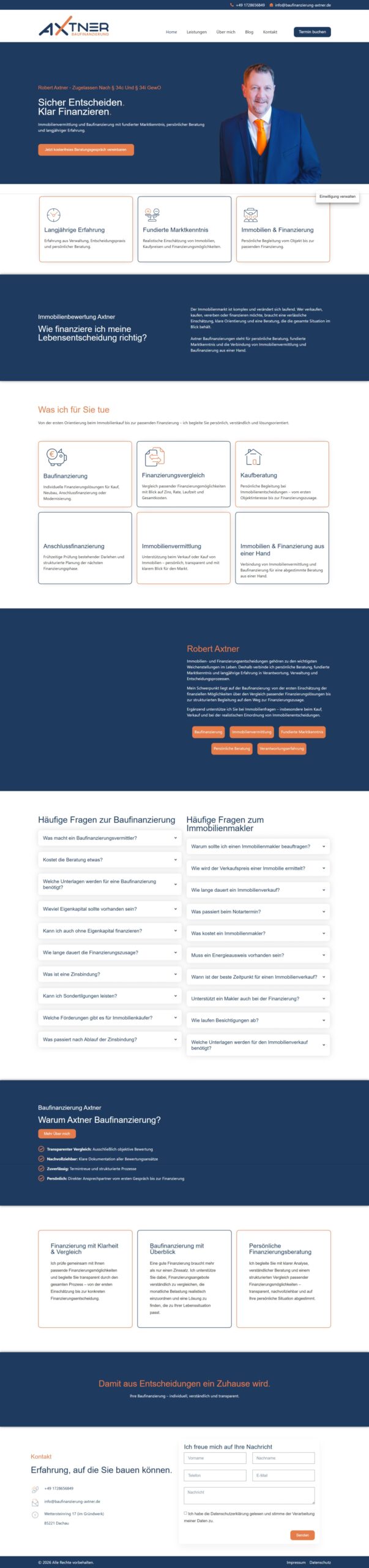 Baufinanzierung Axtner Website